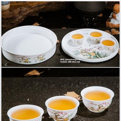 BỘ ẤM CHÉN NHIỀU HỌA TIÊT KÈM KHAY CAO CẤP - ĐẸP VÀ SANG TRỌNG CHO KHÔNG GIAN NHÀ BẠN
